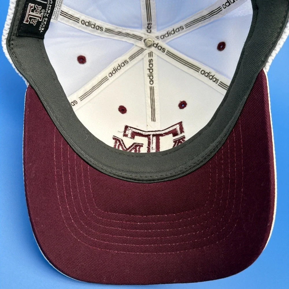 NCAA Texas A&M Aggies Adidas Adjustable White Hat Climate